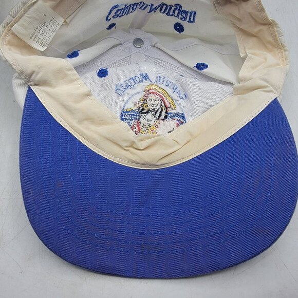 Captain Morgan Original Spiced Rum Snapback Hat Adults White Blue Casual - Picture 8 of 9